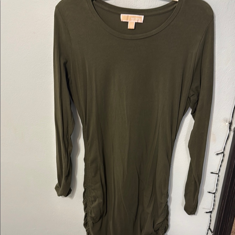 Michael Kors Olive Green Long Sleeve dress